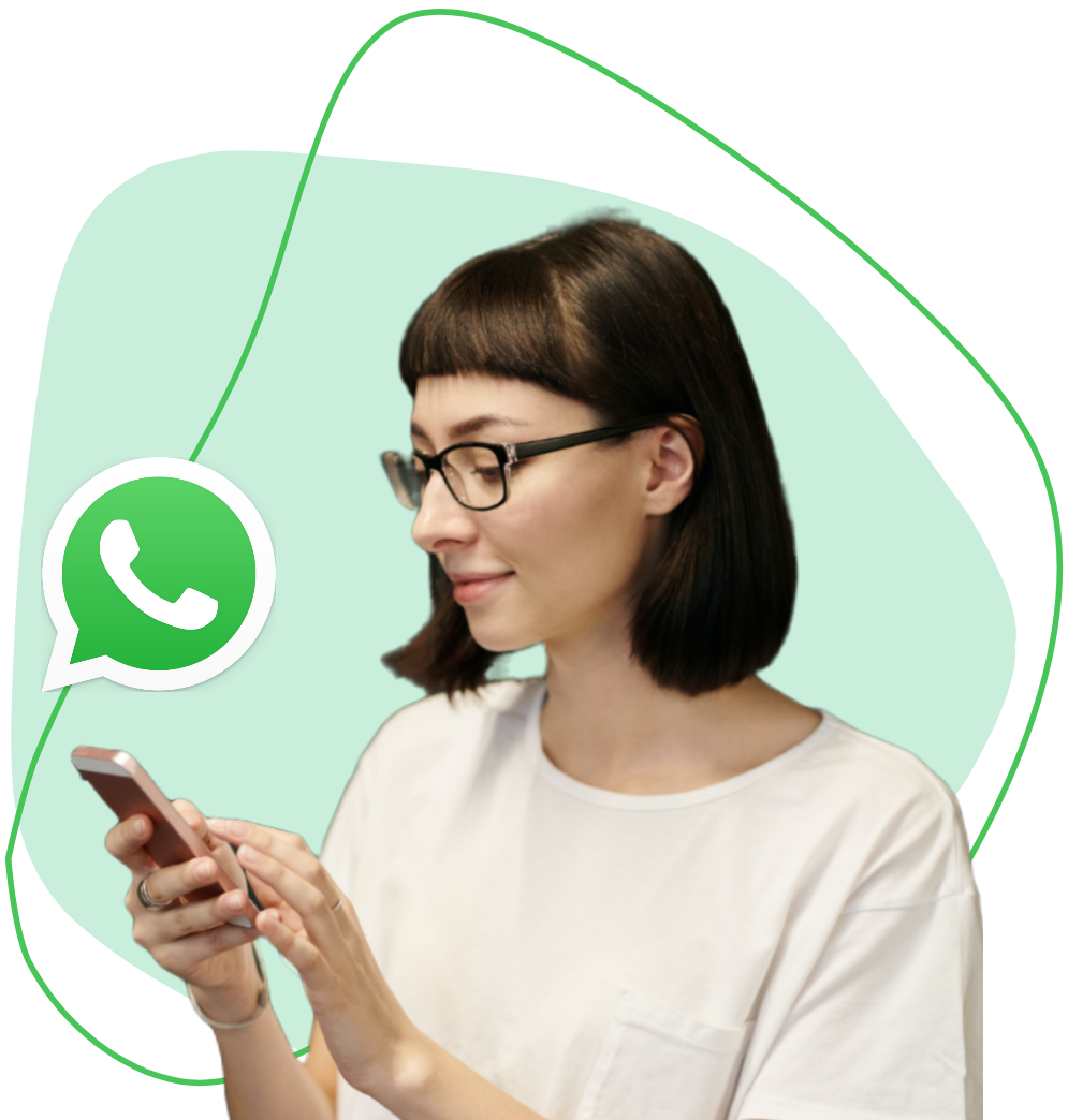 girl using whatsapp Bulk WhatsApp Sender software